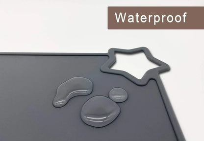 Silicone Baby Placemat 2-Pack Non-Slip Washable BPA-Free for Kids Light Mauve Skin Tones - Image 7