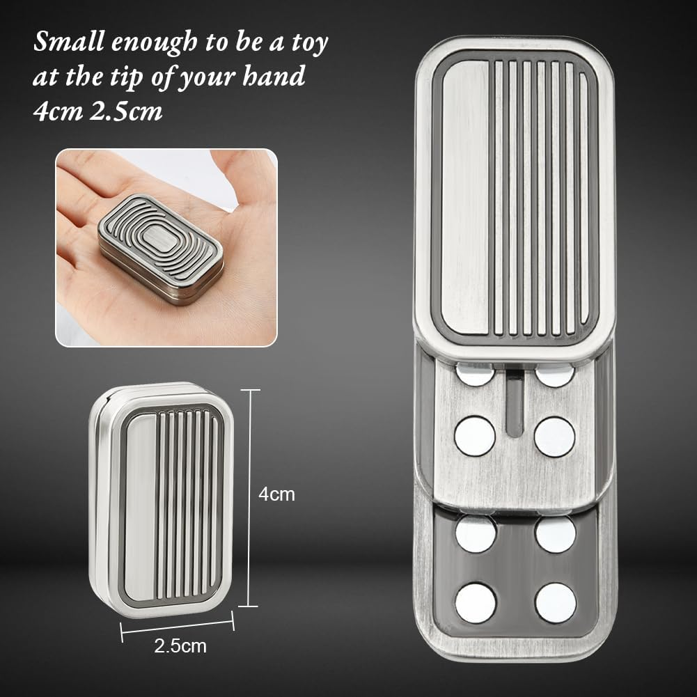 Metal Fidget Slider Toy, EDC Fidget Toy for Adults, Stress Relief for Anxiety - Image 2