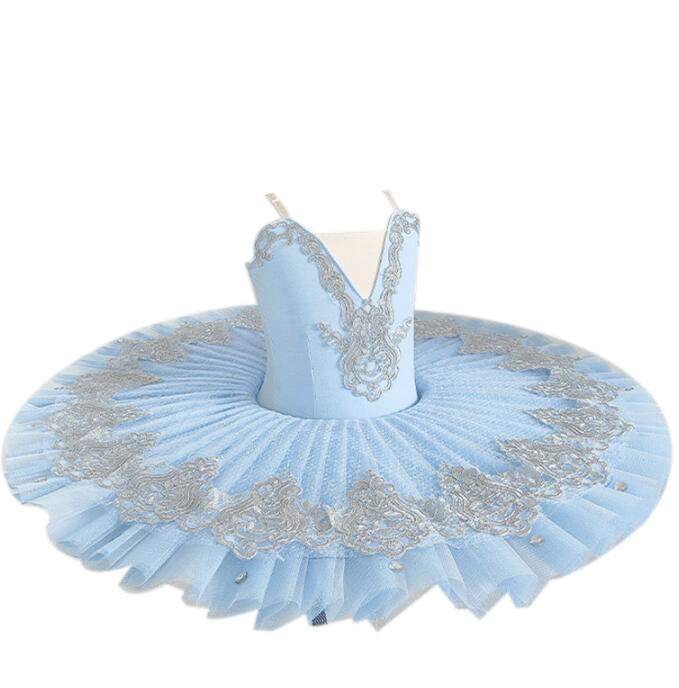 Ballet Tutu Dress Swan Dance Performance Costumes for Girls purple 160cm - Image 2