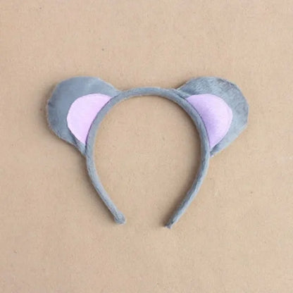 Compatible with Oral-B 3 pcs Animal Costume Set Cute Mouse Ears Headband Bows Long Tail for Children Adult - Image 3