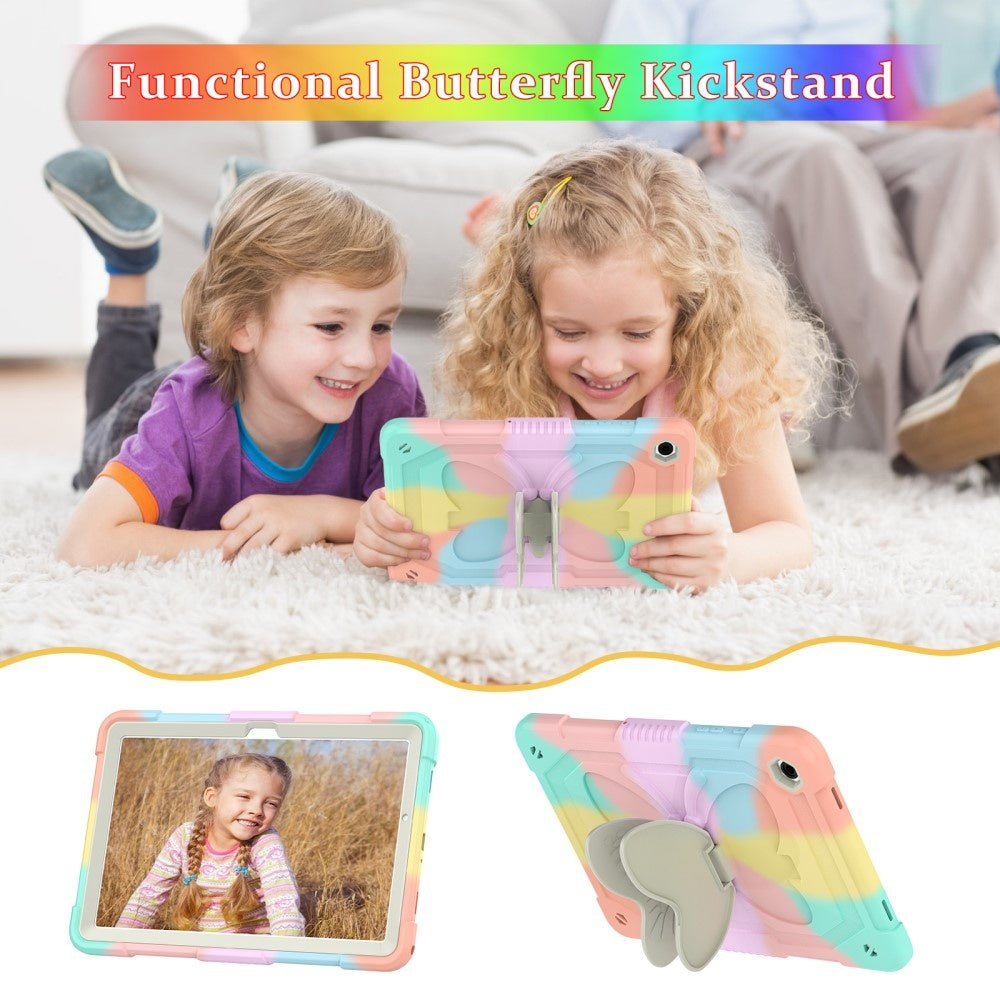 Compatible with Samsung Galaxy Tab A9 Plus 463 Butterfly Shockproof Hybrid Case - Image 4