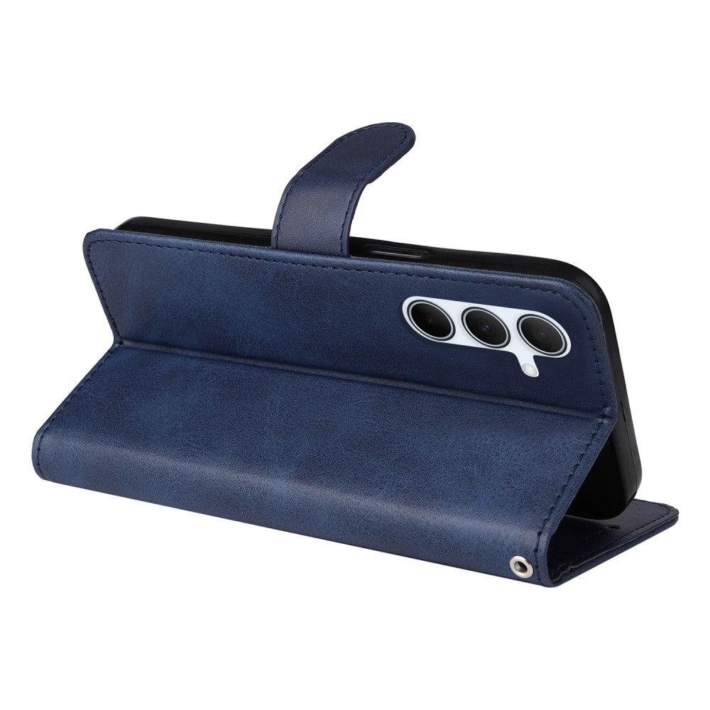Compatible with Samsung A56 5G PU Leather Wallet Case Blue - Image 5