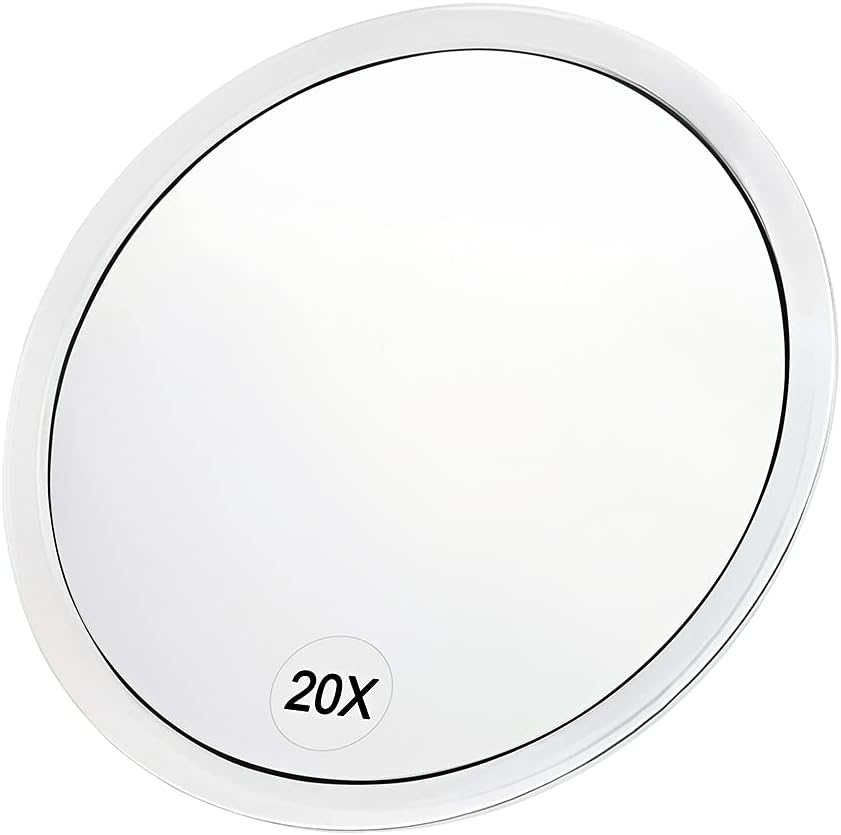 20x Magnifying Mirror with Suction Cups (16.2 cm Round) - Perfect - Image 4