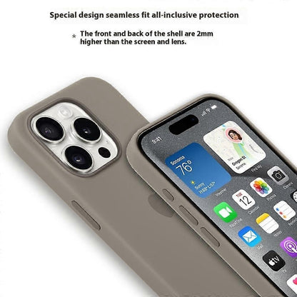 iPhone 15 Pro Case Compatible with MagSafe Liquid Silicone Back Cover Perfect Baby Blue - Image 2