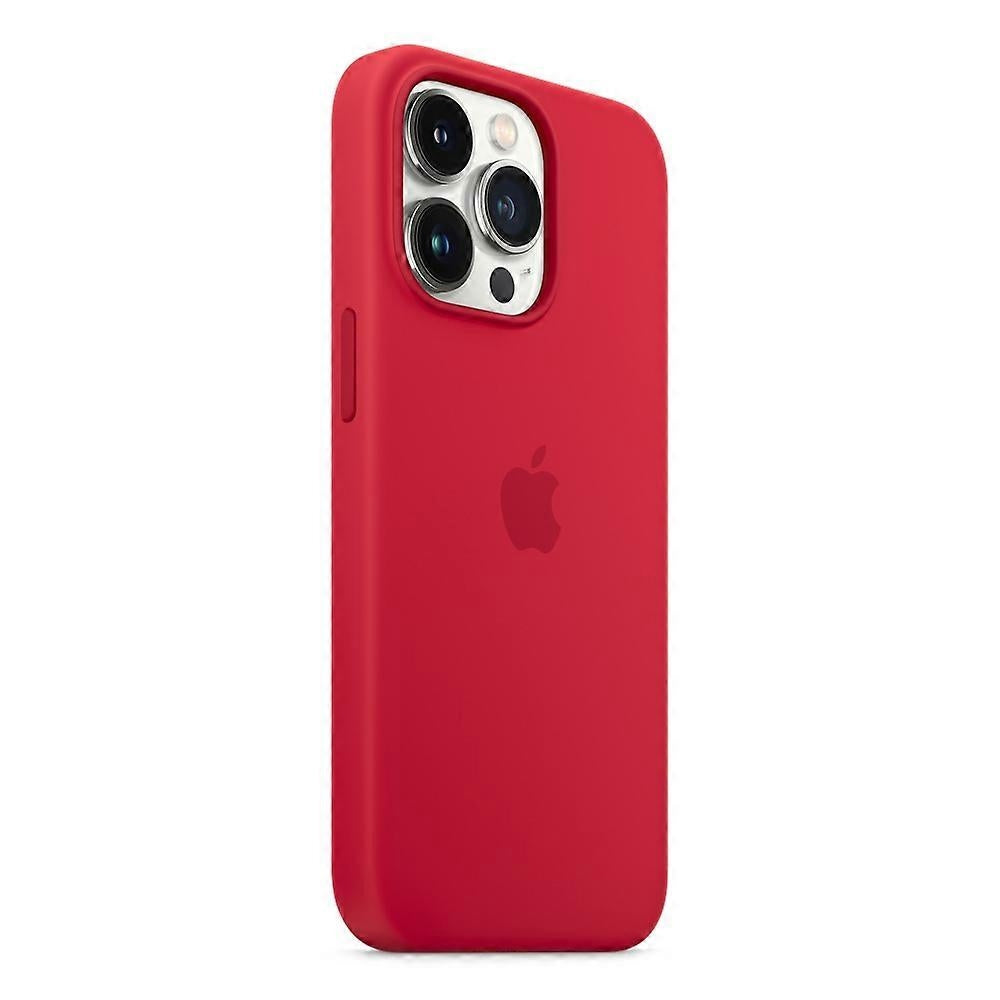 iPhone 14 Pro MagSafe Compatible Liquid Silicone Phone Case with Popover Grip, Perfect Red, MGF Red - Image 2