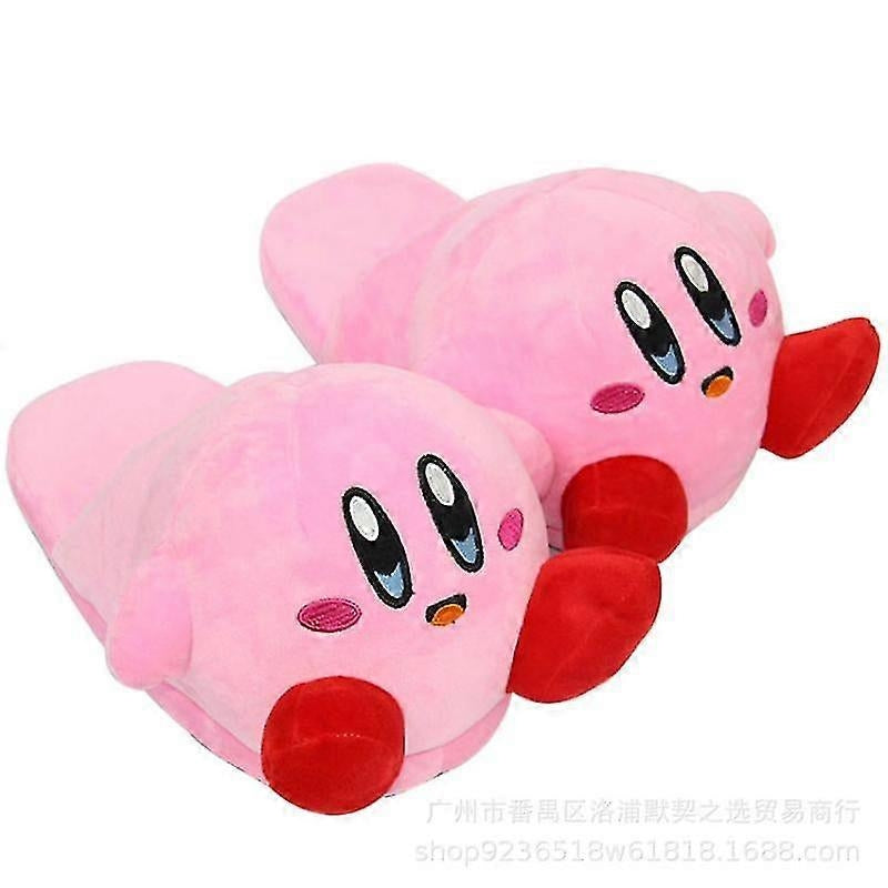 Snorlax Plush Slippers Warm Cotton Home Shoes Compatible with Snorlax and Kirby - Image 2