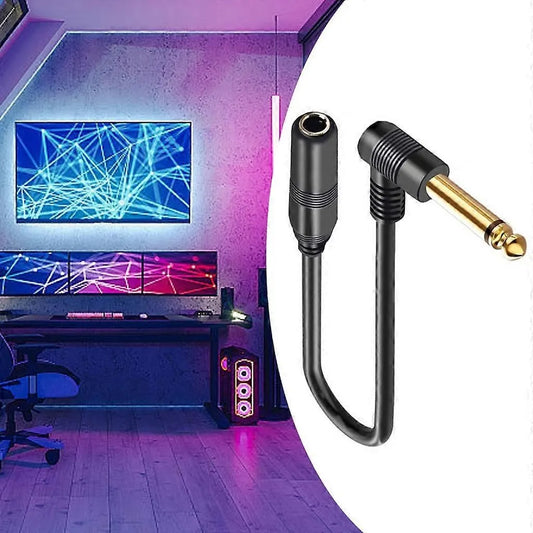 6.35mm Male to Female Stereo Cable for Guitar Amplifier Compatible with TRS 1/4 Inch 2m - Image 4