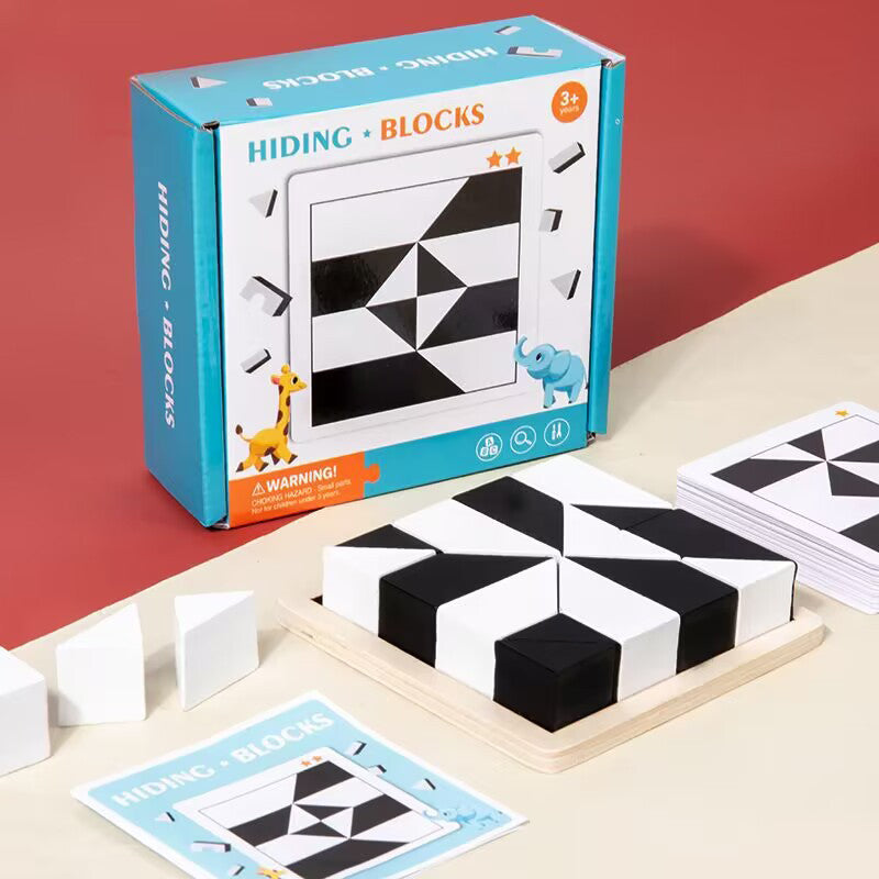 Hidden Block Puzzle Puzzle Toys Wooden Puzzle C - Image 9