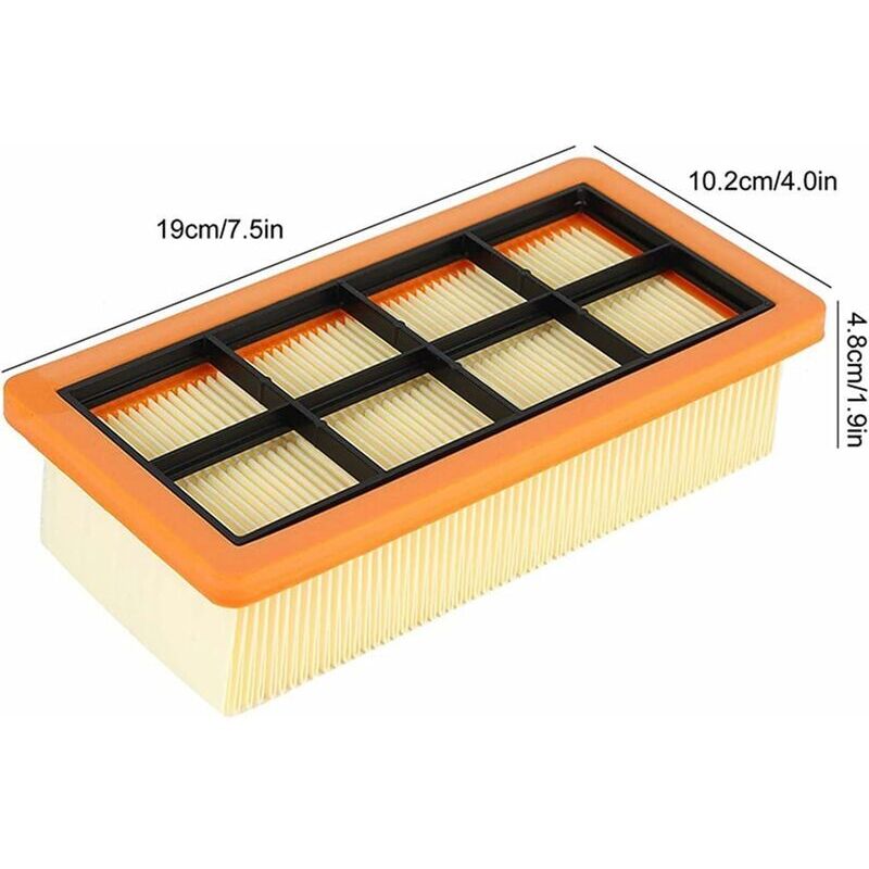 Kärcher vacuum cleaner filter 3-pack flat pleated filter accessory for Kärcher vacuum cleaners AD 3200, AD 3 Premium and AD 4 Premium, 6.415-953.0 - Image 3