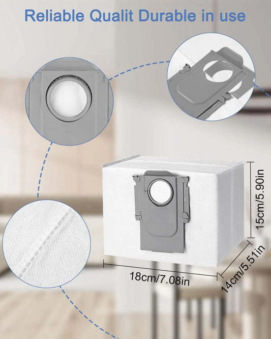 Suitable for Roborock S8 S8 Pro Ultra S7 MaxV Ultra S7 Pro Ultra Q7 Robot Vacuum Cleaner Bags 10 pcs compatible - Image 3