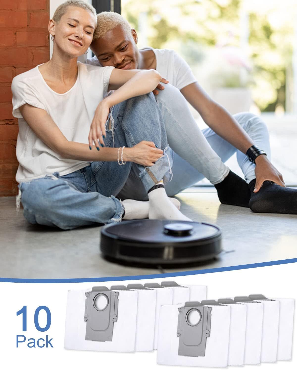 Suitable for Roborock S8 S8 Pro Ultra S7 MaxV Ultra S7 Pro Ultra Q7 Robot Vacuum Cleaner Bags 10 pcs compatible - Image 6