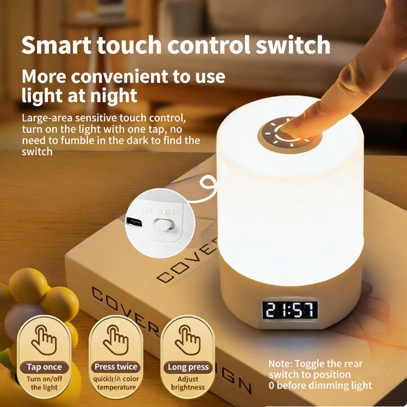 LED Lights, Night Light, Desk Lamp, Rechargeable Lighting, Three Color Change, Eye Protection, Lights for Bedroom, Desk, Bedside Table, Multi Color Temperature for Scenarios (White) - Image 4
