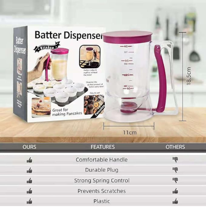 800 ML Cupcake Batter Separator for Baking - Measuring Tool with Cream Separator Cups, Best Gift for Friends (Purple) - Image 3