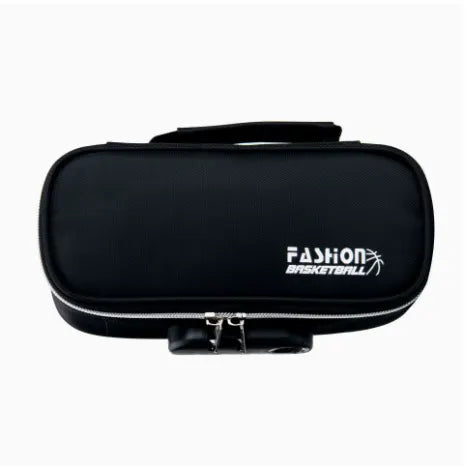 Large Capacity Pencil Case with 4 Compartments Canvas Pen Pouches Multilayer Pen Organizers Bag Oxford Fabric Pencil(black)