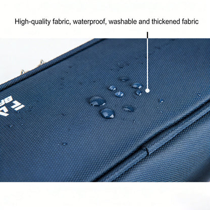 Large Capacity Pencil Case with 4 Compartments Canvas Pen Pouches Multilayer Pen Organizers Bag Oxford Fabric Pencil(blue) - Image 4