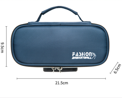 Large Capacity Pencil Case with 4 Compartments Canvas Pen Pouches Multilayer Pen Organizers Bag Oxford Fabric Pencil(blue) - Image 6