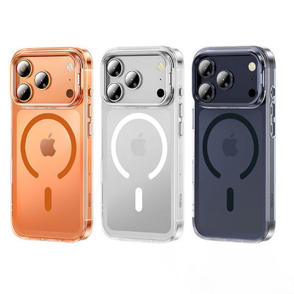 A phone case for iPhone 17 Pro Max with a stand and camera control cover, MagSafe compatible, shockproof magnetic case, and scratch-resistant (silver). - Image 3
