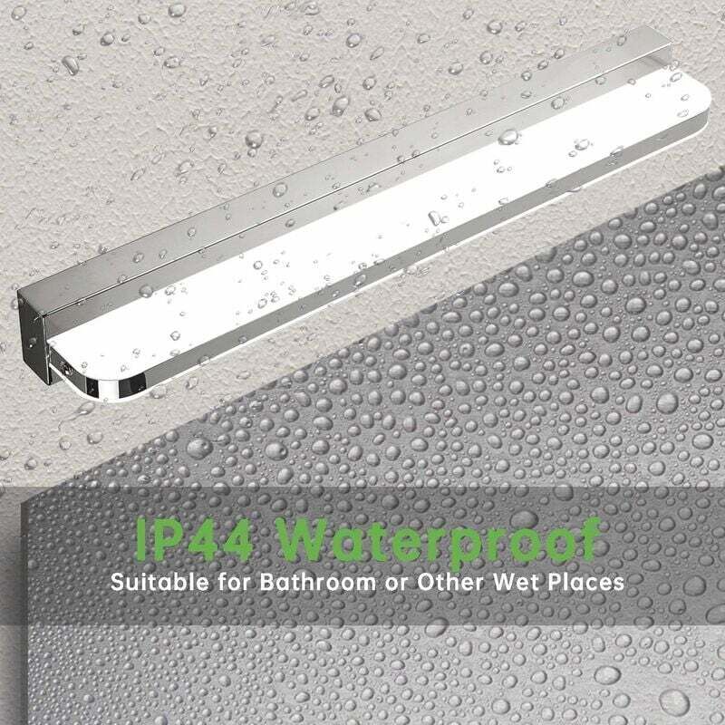 LED Mirror Light 7W 42Cm Cool White, Bathroom Mirror Light Ip44 Waterproof 6000K 600Lm, Acrylic Modern LED Wall Lamp - Image 2