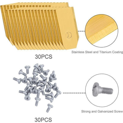 Titanium Knife Blades 30 X RObot Lawn Mower Replacement Blades For All Garden Mowers Automower Husqvarna Gardena Yard - Image 3