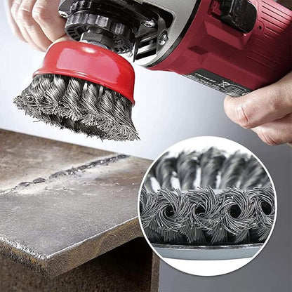 4 pcs Set Conical Brushes, Grinders, Wire Brush, Twisted Cup Brush, Sanding Brushes For Angle Grinder, Corrosion - Image 2