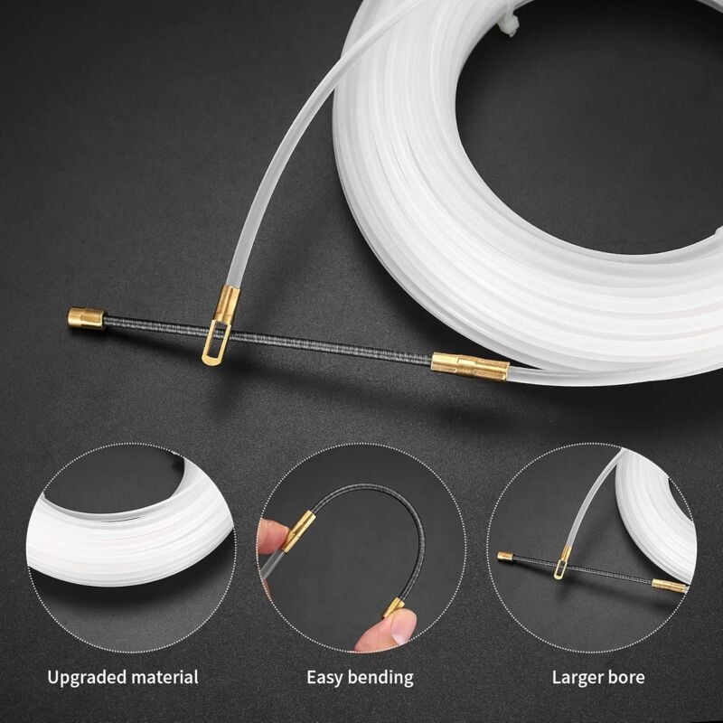 Electrical Wire Puller Nylon Needle With Flexible Guide Head, Pulling Eyelet Cable Pulling Aid, Empty Conduits Ø4 Mm, - Image 2