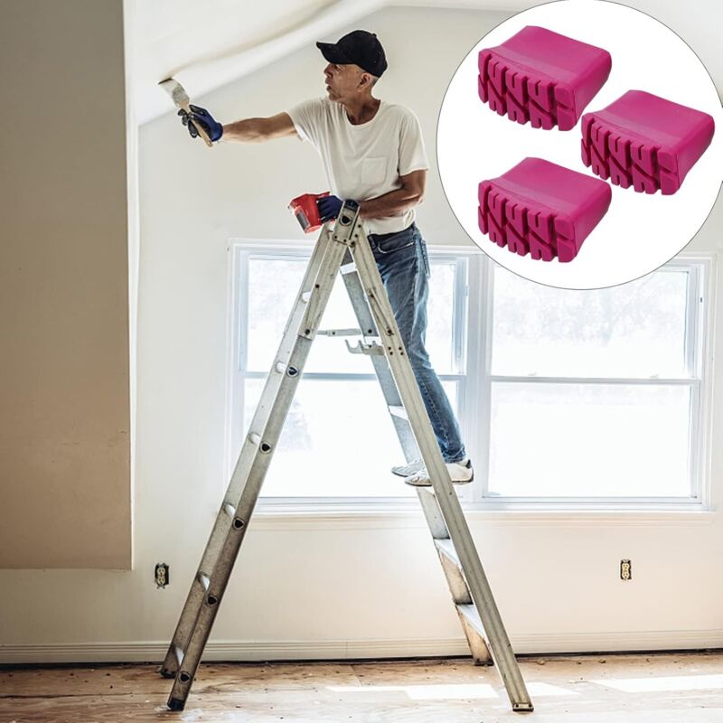 4 pcs Anti-Slip Rubber Protective Tips For Folding Ladders, Crafts, Construction Site, Engineering Ladders - Image 3