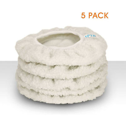 Polishing Bonnet, 5 Pieces (230-250Mm) Polishing Bonnets Electric Bonnets For Car Wool Bonnet Waxing Pads For Most Car - Image 2
