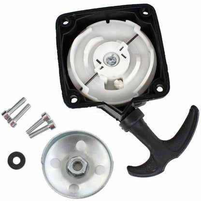 Ersandy Recoil Starter And Starter Plate For Brush Cutter Auger Pump 2-Stroke 30Cc To 50Cc Center Distance 67Mm