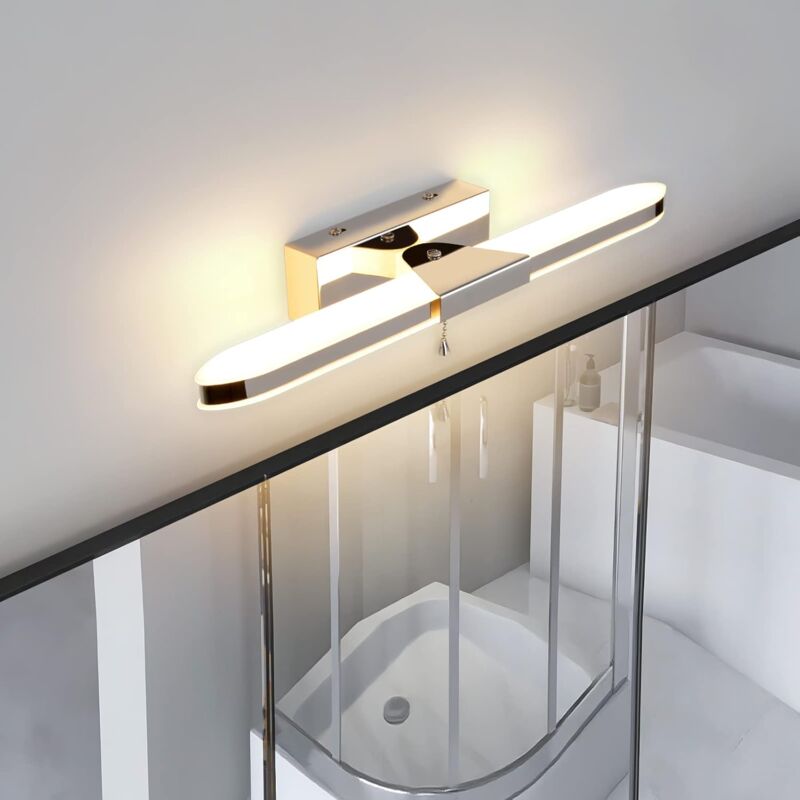 LED Bathroom Mirror Light 40Cm LED Mirror Light Wall Lamp Bathroom Mirror Light With Pull Switch 3000K 920Lm 8W Ip44 - Image 3