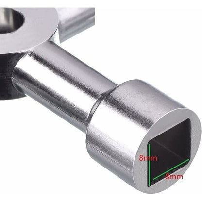 4 Way Multi-Function Key For Electric Water Door Gas Meter Cabinet Box Key Opening (Silver) - Image 2