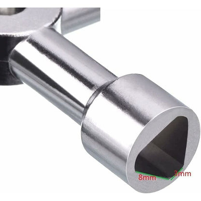 4 Way Multi-Function Key For Electric Water Door Gas Meter Cabinet Box Key Opening (Silver) - Image 3