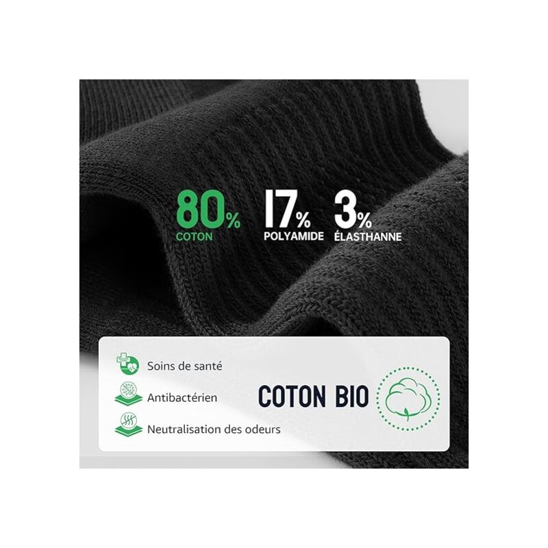 Thermal Socks For Men And Women, Work Socks, Breathable Cotton Winter Socks, 6 Pack Non-Slip Sport Socks Xl - Image 2