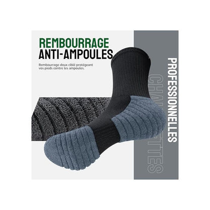 Thermal Socks For Men And Women, Work Socks, Breathable Cotton Winter Socks, 6 Pack Non-Slip Sport Socks Xl - Image 3