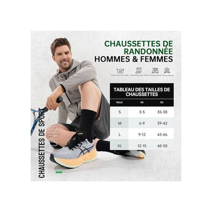 Thermal Socks For Men And Women, Work Socks, Breathable Cotton Winter Socks, 6 Pack Non-Slip Sport Socks Xl - Image 4