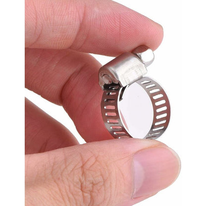 12 pcs Adjustable Stainless Steel Hose Clamp Pipe Clips Fastener (9-16Mm) - Image 3