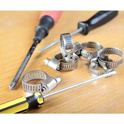 12 pcs Adjustable Stainless Steel Hose Clamp Pipe Clips Fastener (9-16Mm) - Image 4