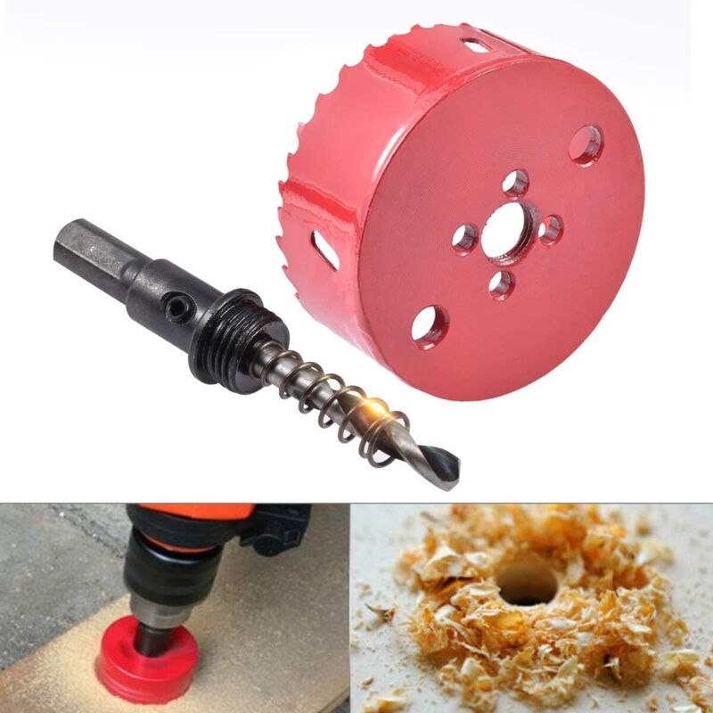 M42 Hss Bi-Metal Hole Saw 80Mm, Hole Saw For Iron, Aluminum, Wood, Drywall, Pipe, Plastic, Fiberboard - Image 3