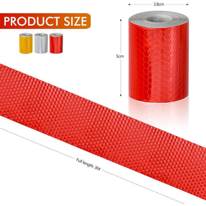 3 ROll Reflective Tape 3M X 50Mm Reflective Stickers Tape Bicycle Spoke Reflector For Vehicles Cars Trailers Bikes - Image 2
