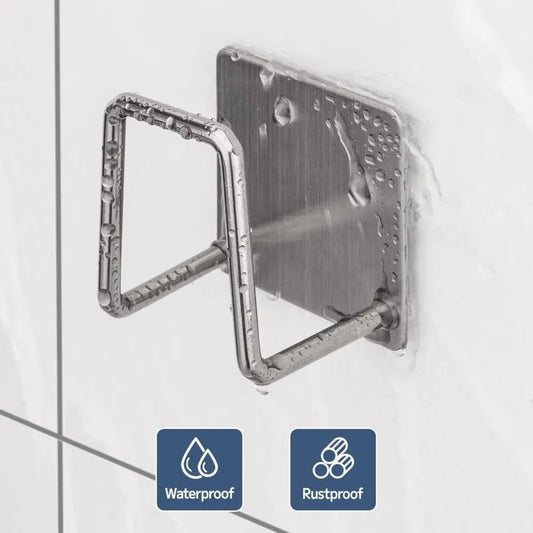 Sponge Holder - 304 Stainless Steel Dish Sponge Hook, Adhesive - Sink Accessories - Adhesive Hook, Kitchen And Bathroom - Image 2