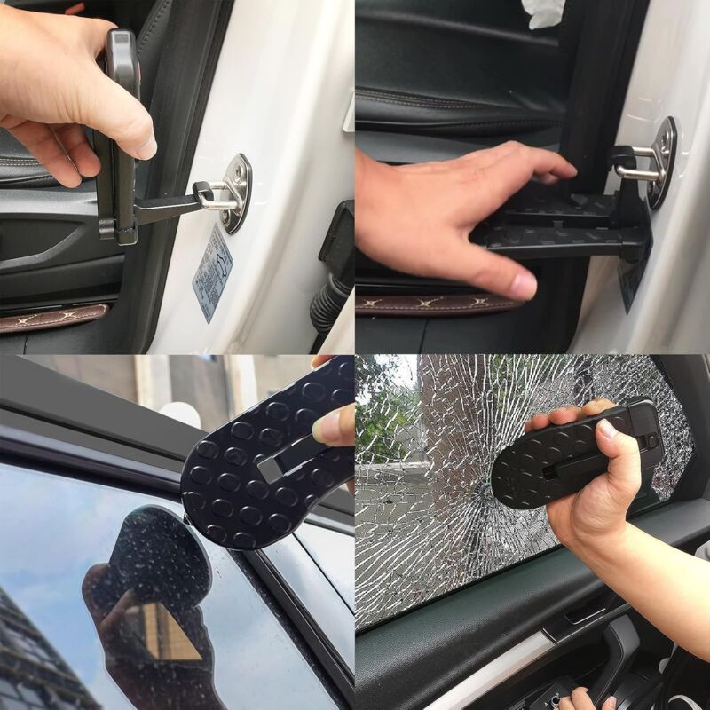 Camper Step, Car Foot Rest, Foldable Car Door Pedal, Universal Door Steps For Vehicles With U-Shaped Door Locks Suv, - Image 3