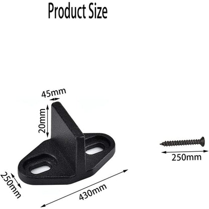 4 Pieces Sliding Door Guide, Pocket Door Guide, Sliding Door Floor Guide, Sliding Barn Door Bottom For Cabinet Door, - Image 2
