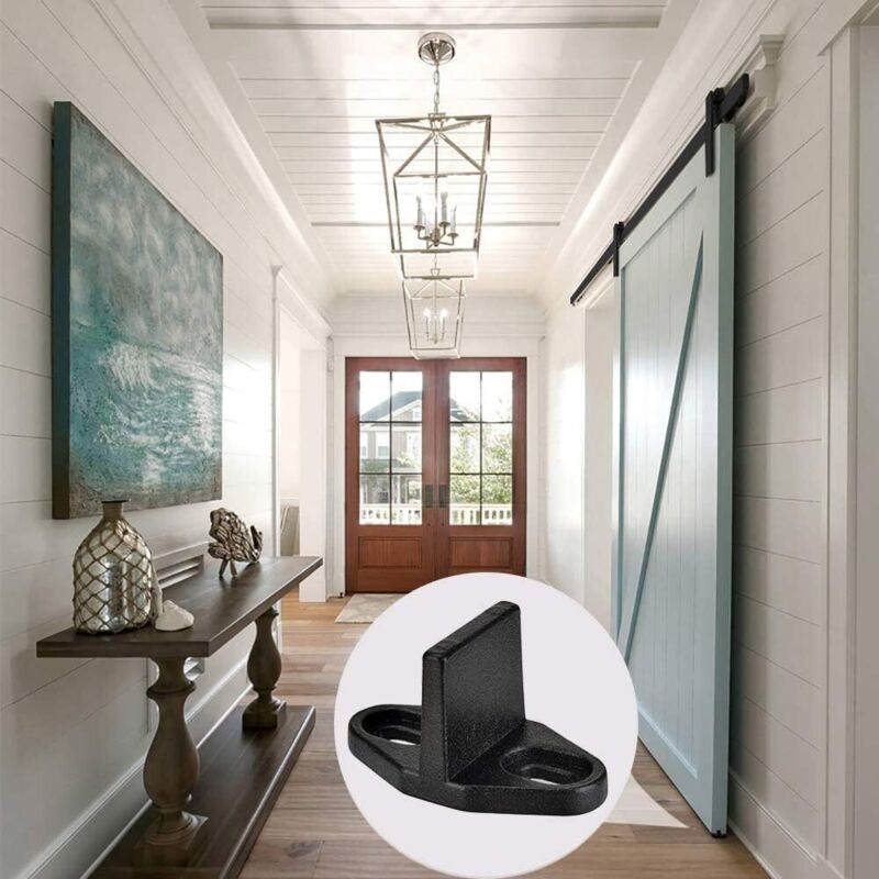4 Pieces Sliding Door Guide, Pocket Door Guide, Sliding Door Floor Guide, Sliding Barn Door Bottom For Cabinet Door, - Image 3