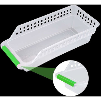Fridge Organizer, Refrigerator Organizer, Stackable Fridge Basket, Plastic Storage Basket For Home Kitchen Collection - Image 4