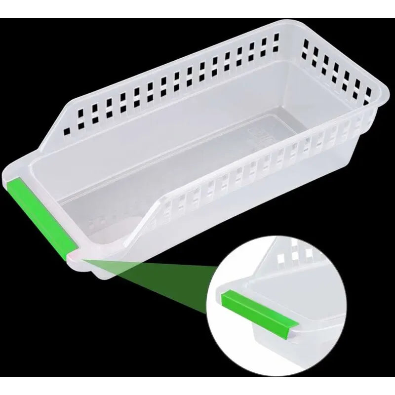 Fridge Organizer, Refrigerator Organizer, Stackable Fridge Basket, Plastic Storage Basket For Home Kitchen Collection - Image 4