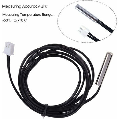 Temperature Sensor 1M High Precision Ntc 10K / B3435 Water Resistant Thermistor Cable Temperature Probe - Image 2