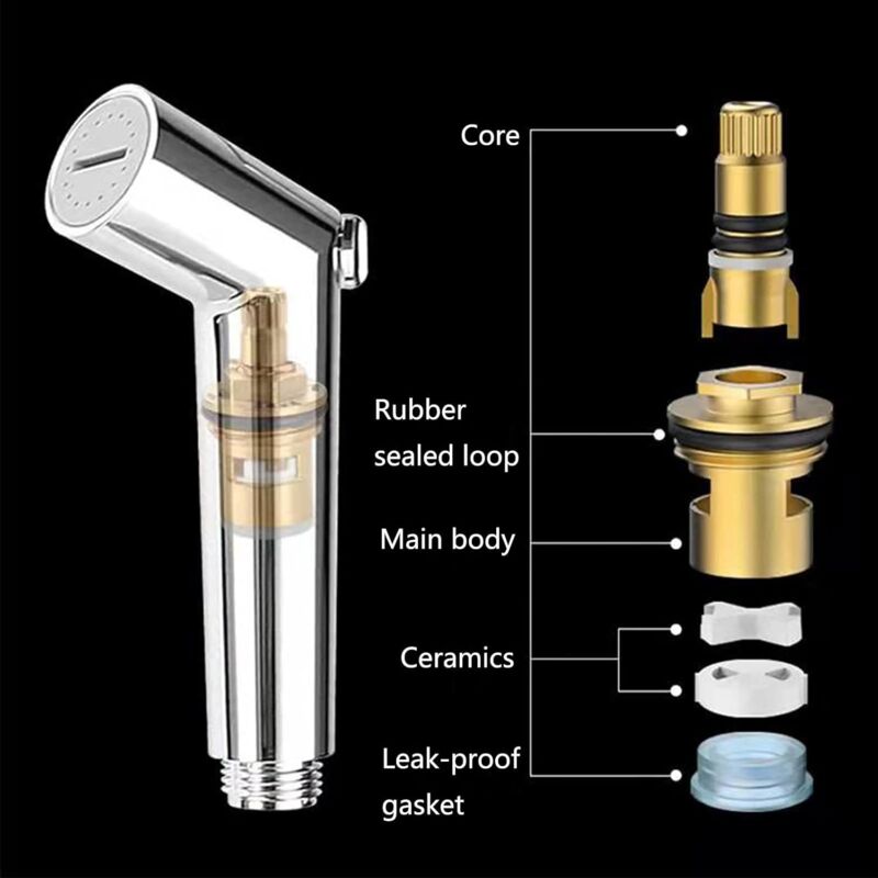 1 Piece Handheld Bidet Sprayer, Adjustable Pressure Sprayer, Toilet Shower Handheld Sprayer, Bidet Toilet Sprayer, For - Image 3