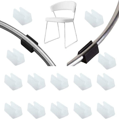 32 pcs Chair Leg Caps Tube End Caps Pads Furniture Floor Protectors U Shape Plastic Chair Caps,Chair Leg Caps Silicone