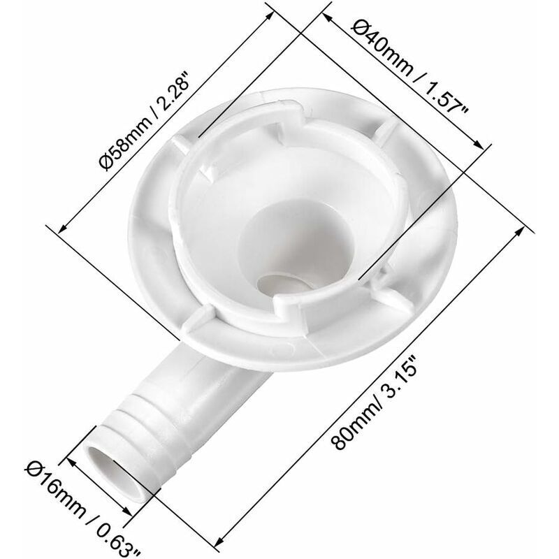 Air Conditioning Drain Hose Connector Elbow Fitting End Cap Condensate Drain Air Conditioner For Mini-Split Units And - Image 2
