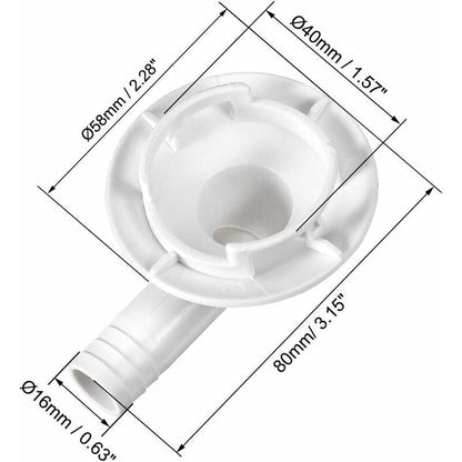 Air Conditioning Drain Hose Connector Elbow Fitting End Cap Condensate Drain Air Conditioner For Mini-Split Units And - Image 2