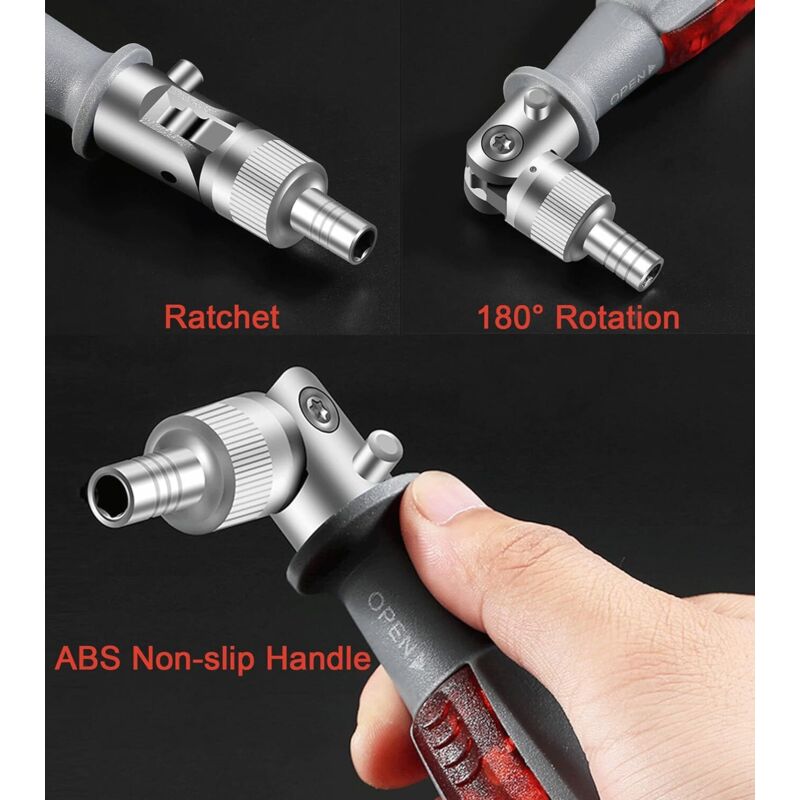 10 In 1 Ratchet Screwdriver With Magnetic Multi Bit, Small Pocket Mini Screwdriver, Suitable For Home And Car Interior - Image 3